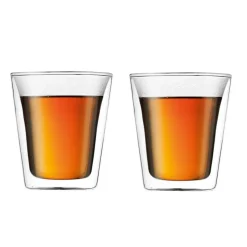 Canteen dubbelwandig glas 2-pack, 0.2 l