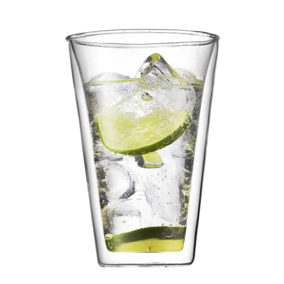 Canteen dubbelwandig glas 2-pack, 0.4 l