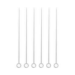 Carita cocktailstokjes 6-pack, Roestvrij staal