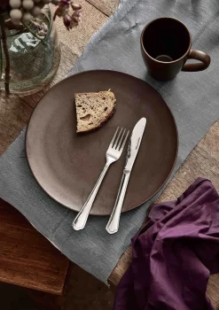 Ceramic Workshop bord Ø26 cm, Chestnut-matte brown