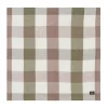 Checked Linen/Cotton stoffen servet 50x50 cm, Olive