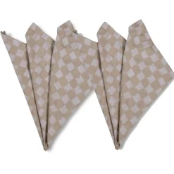 Checki stoffen servet 2-pack, Beige