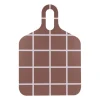 Checks & Stripes dienblad 30x44 cm, Brown-beige