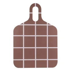 Checks & Stripes dienblad 30x44 cm, Brown-beige