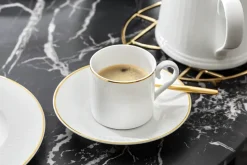 Château Septfontaines koffieschotel Ø15,5 cm, Wit-goud