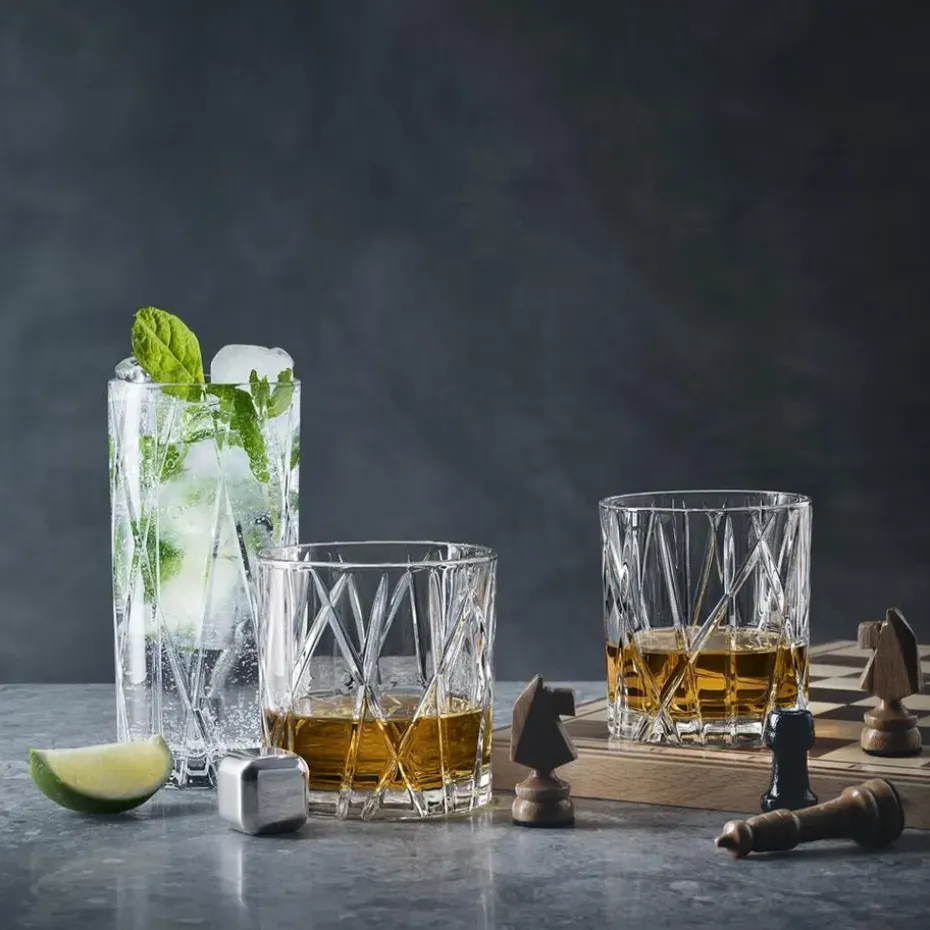 City whiskystenen 4-pack, roestvrij staal