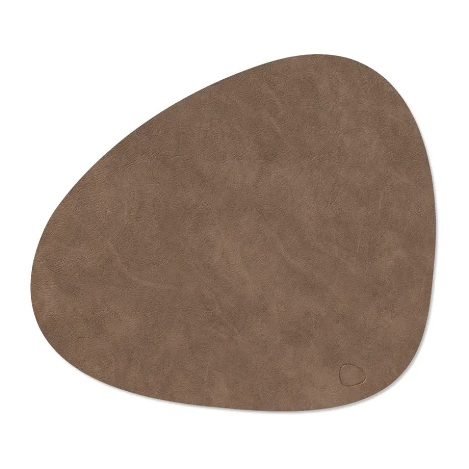 Cloud-Nupo placemat keerbaar curve L 1 St., Brown-sand