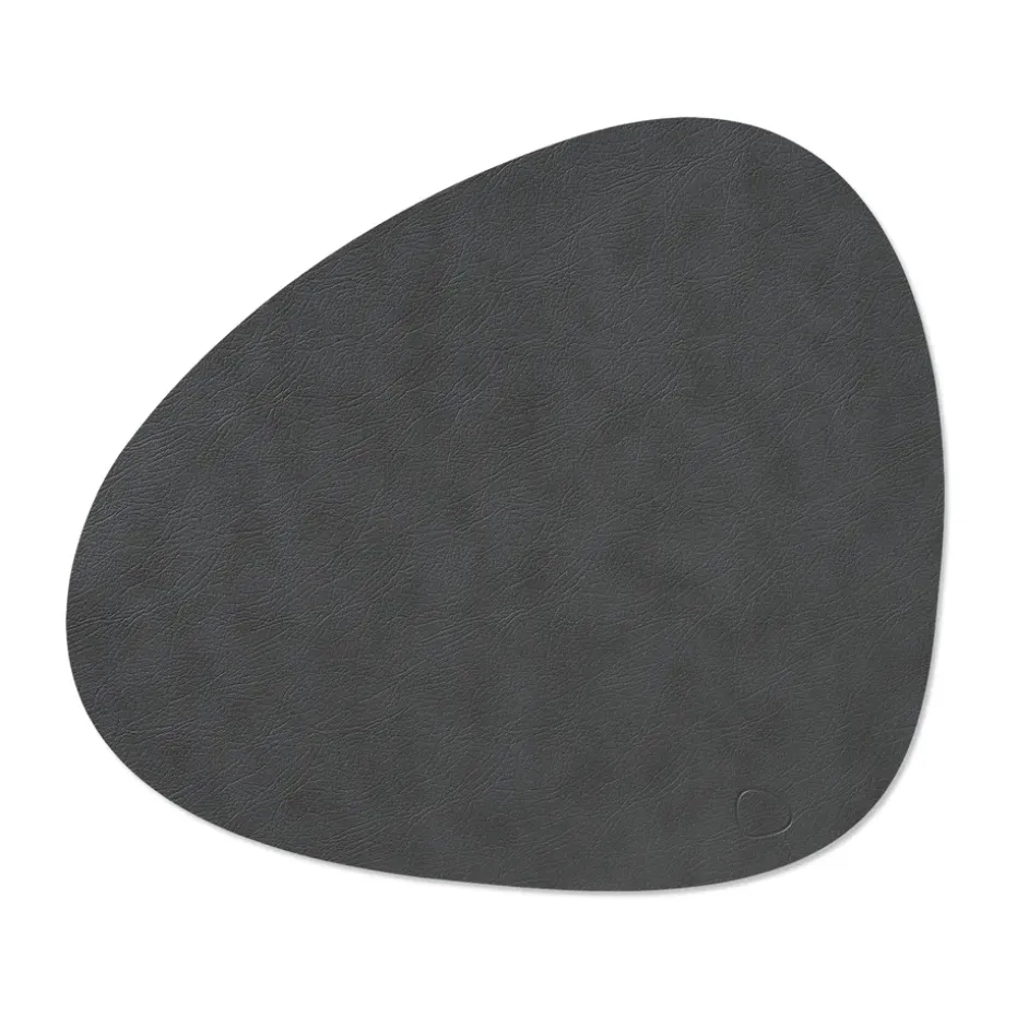Cloud-Nupo placemat keerbaar curve L 1 St., antraciet-pastelgroen