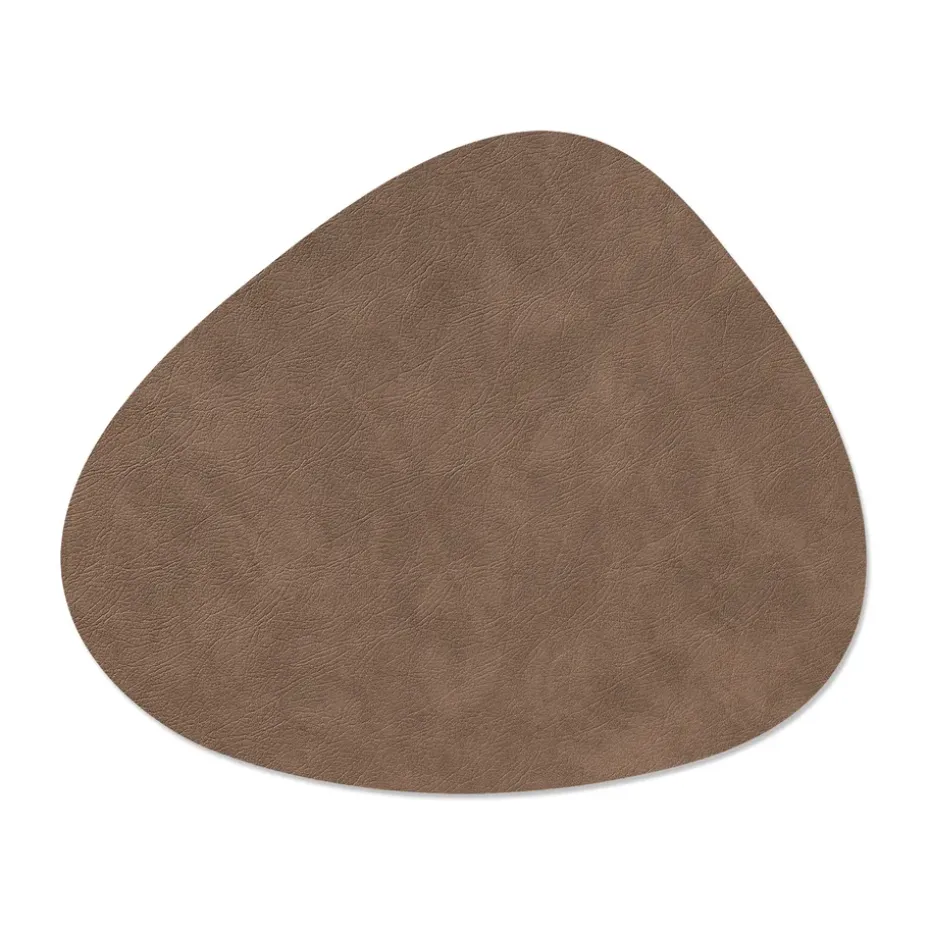 Cloud placemat keerbaar curve L 1 St., Black-brown