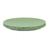 Club bord Ø26 cm 4-pack biocirculaire thermoplast, Nature leaf green
