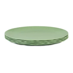 Club bord Ø26 cm 4-pack biocirculaire thermoplast, Nature leaf green