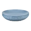 Club diepe schaal Ø22 cm 4-pack biocirk thermoplast, Nature flower blue