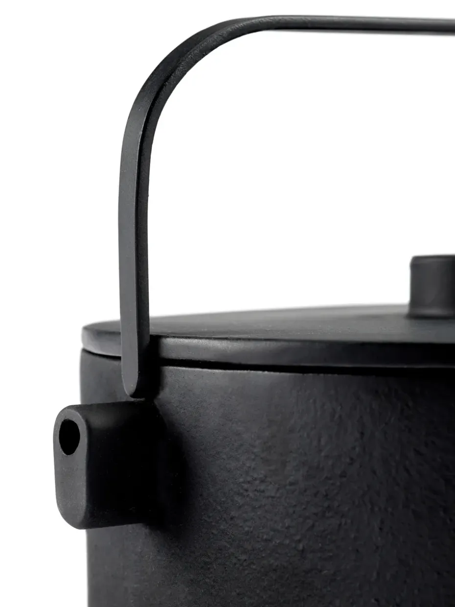 Collage theekan gietijzer 1,2 l, Black