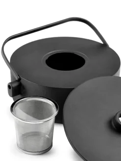 Collage theekan gietijzer 1,2 l, Black