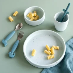 Confetti kinderservies 3-delig, Blauw