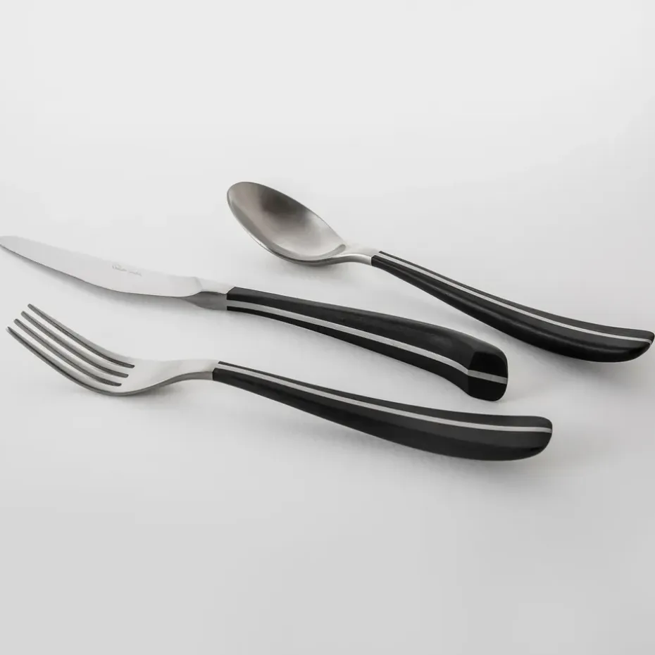 Contour eetlepel, Zwart
