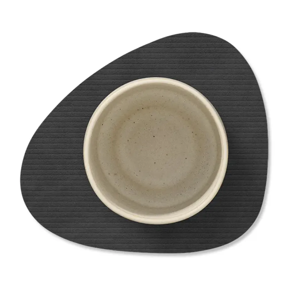 Corduroy onderzetter curve, Black