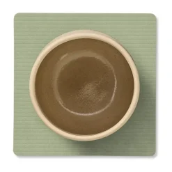 Corduroy onderzetter square, Olive Green