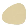 Corduroy placemat curve L, Lemon Sorbet