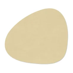 Corduroy placemat curve L, Lemon Sorbet