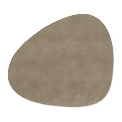 Corduroy placemat curve L, Nomad Grey