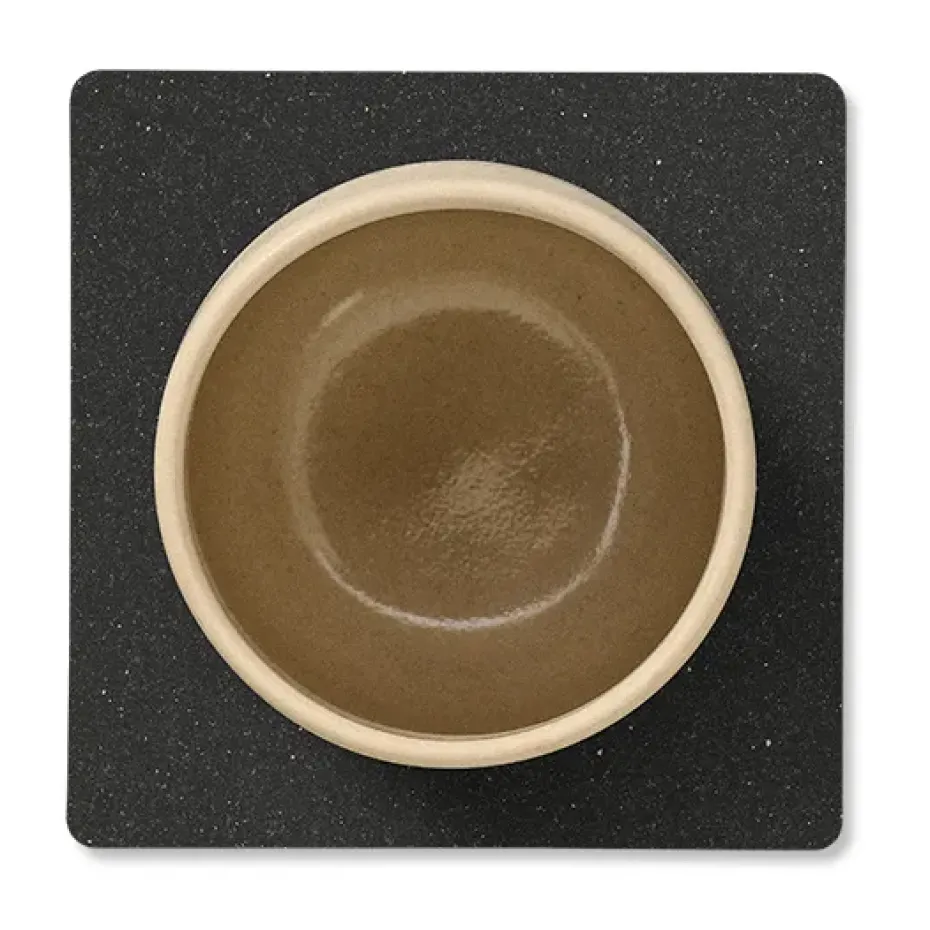 Core glasonderzetter square , Flecked anthracite