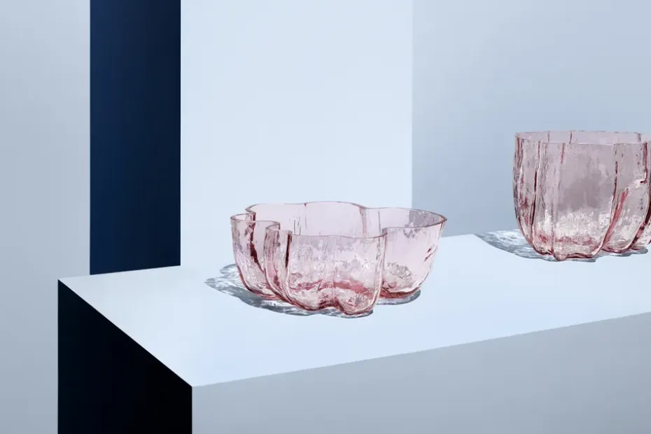 Crackle kom 10,5 cm, Roze