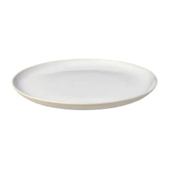 Crafted cotton bord Ø26 cm, White