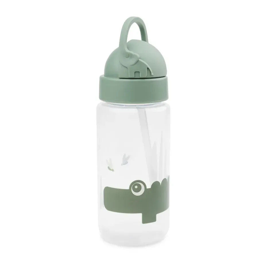 Croco-fles met rietje, Green