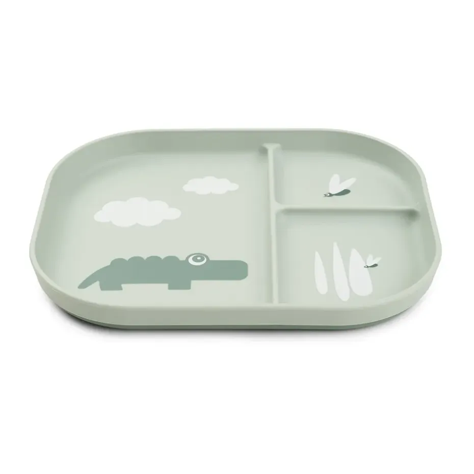 Croco foodie kinderbord 18x22 cm, Green
