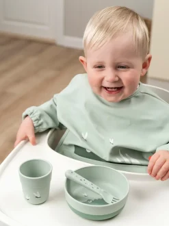 Croco slabbetje met mouw, Groen