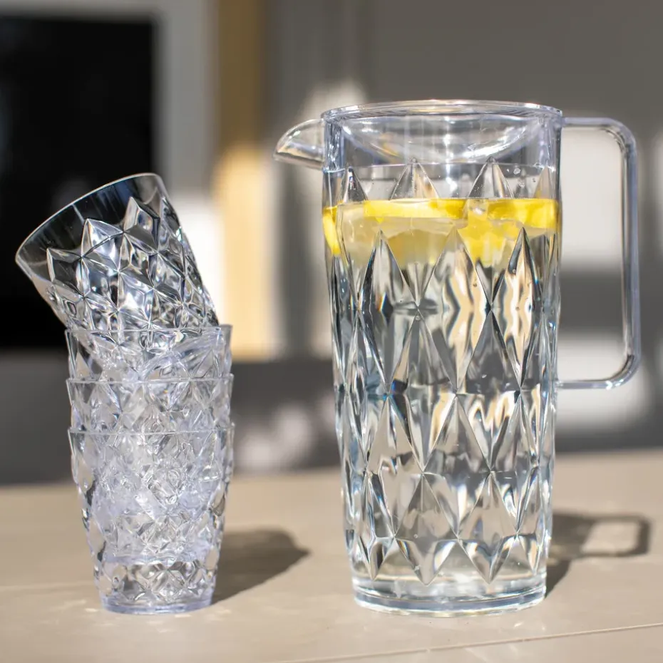 Crystal karaf incl. 4 glazen, Kristalhelder