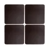 Cuba glasonderzetters 4-pack, Brown