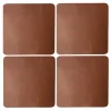 Cuba glasonderzetters 4-pack, Cognac