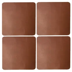 Cuba glasonderzetters 4-pack, Cognac