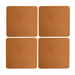 Cuba glasonderzetters 4-pack, Camel