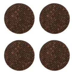 Dante glasonderzetters van kurk 4-pack, Bruin