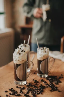 Darry irish coffee set, Glas-roestvrij staal