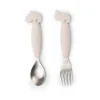 Deer Friends Easy-grip bestekset 2-delig, Sand