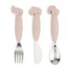 Deer Friends Easy-grip bestekset 3-delig, Powder