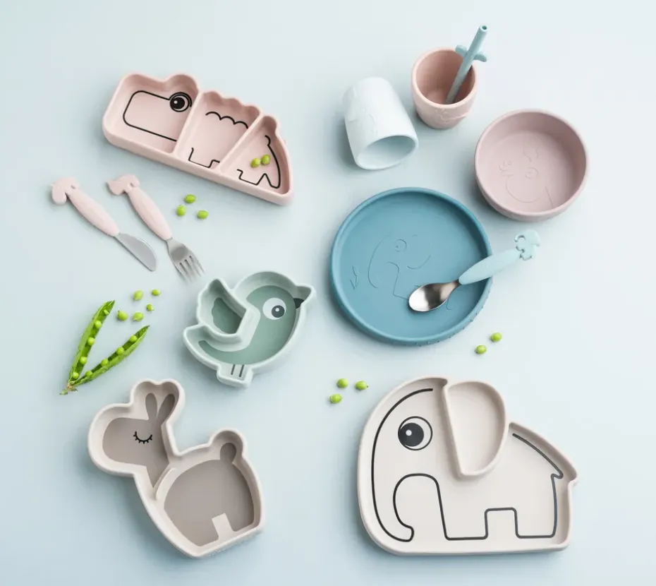Deer Friends Easy-grip bestekset 3-delig, Powder