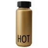 Design Letters thermosfles, Goud