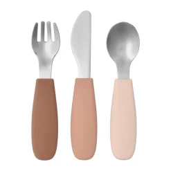 Dine bestekset siliconen 3-delig, Blush