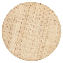 Dixie linnen placemat rond, Natural