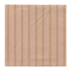 Dolly papieren servetten 33x33 cm 20-pack, Soft pink-cinnamon zand