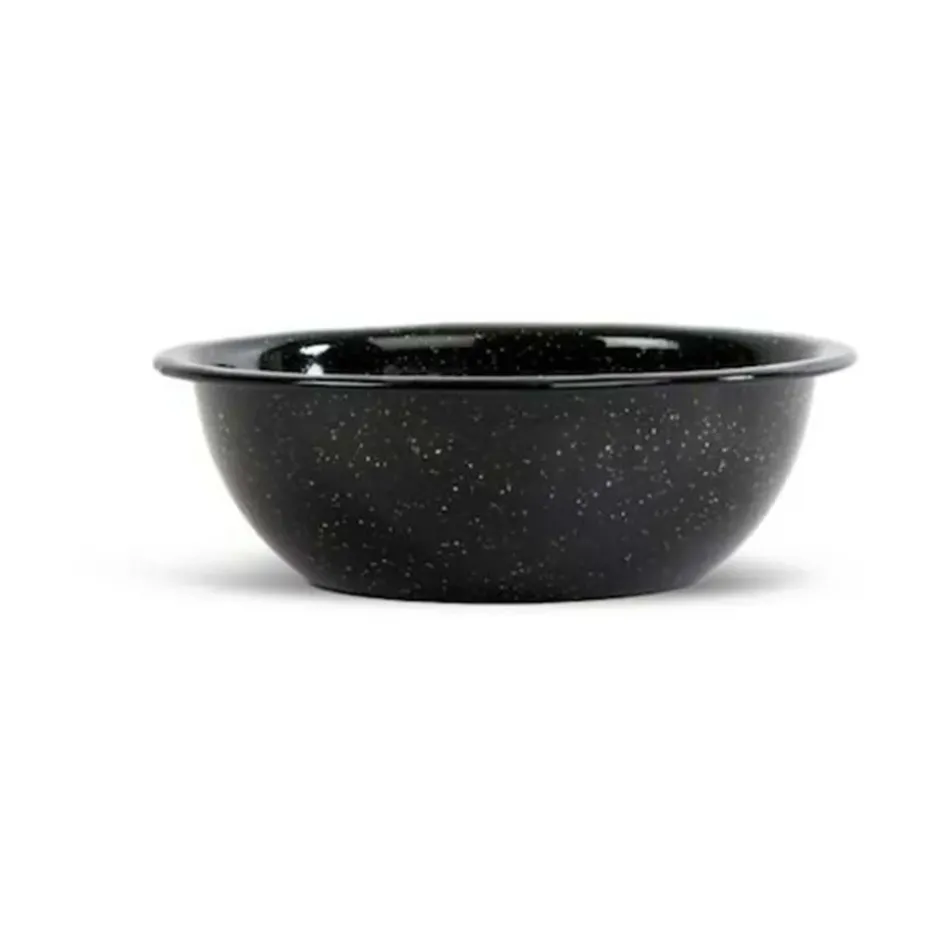 Doris emaille kom Ø16 cm, Zwart