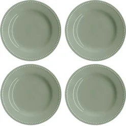 Dots klein bord 22 cm 4 stuks, Groen