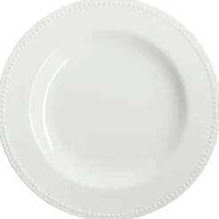 Dots serveerbord 32 cm, Crème wit