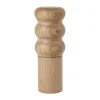 Edgar zout- en pepermolen 20 cm, Natuurlijk geoliede eiken
