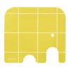 Elephant glasonderzetter 11x10 cm, Yellow